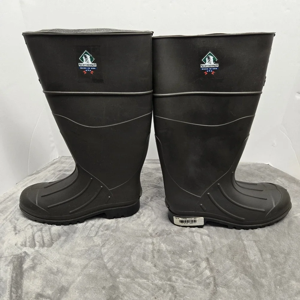 Northerner PVC Brown Waterproof Knee High Work Boots Made in USA 18805 Size 7